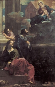 Our Lady of Loreto with the saints John the Evangelist, Bartholomew and James the Greater